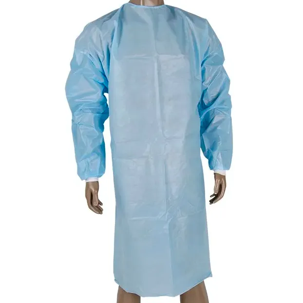 ON SALE Isolation Gown Knitted Cuff Disposable PP+PE Non-woven Medical Use isolated Surgical Gowns