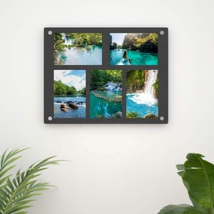 5 ouvertures Acrylique Cadres <span class=keywords><strong>Photo</strong></span> 4x6 En Vrac, Noir Multi Collage <span class=keywords><strong>Photo</strong></span> Cadre support de chevalet et Vis De <span class=keywords><strong>Montage</strong></span> Incluses - Product Image 4