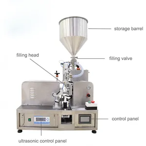 Commercial Fully Automatic Safe Working Cosmetic Paste Tube Filling And Sealing Packing Machine