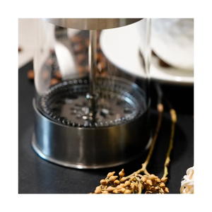 Cafetière en verre éco-responsable 350-1000ML avec filtre réutilisable sans plastique pour une préparation quotidienne de café écoresponsable - Product Image 6