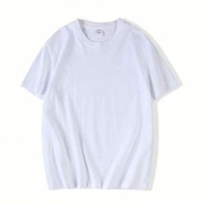 Custom Unisex 100% Cotton O-Neck Silk Screen Printed 180g Short Sleeve Regular Fit Breathable Eco-Friendly <b>T</b>-Shirts-White - Product Image 3