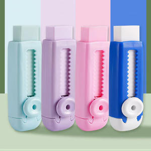 7 renk Ultra temiz silgi dolum çizik kalıntı ücretsiz itme-çekme geri çekilebilir silgi - Product Image 4