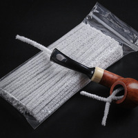 Bâtonnets de nettoyage jetables en coton absorbant en microfibre pour accessoires de pipe à tabac