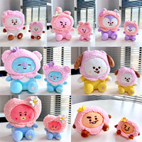 Porte-clés photo numérique en peluche douce de la série Hf Kpop Group Cherry Blossom, avec impression de dessin animé mignon et forme 3D, pour la rentrée scolaire