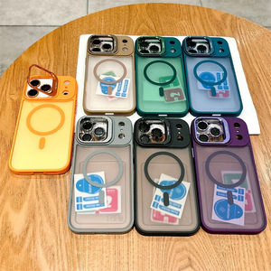 Custodia opaca per fotocamera per <span class=keywords><strong>iPhone</strong></span> 17 Air 16 16E 15 14 Plus 11 12 <span class=keywords><strong>13</strong></span> Pro Max Cover rigida per obiettivo magnetico - Product Image 3