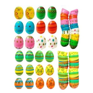 24 PCS Œufs en <span class=keywords><strong>plastique</strong></span> multicolores préremplis Mini jouets Vintage Lucky Dolls Figurines d'<span class=keywords><strong>action</strong></span> Enfants Paniers de Pâques Remplisseurs de cadeaux de fête - Product Image 2
