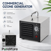 Générateur d'ozone portable commercial avec minuterie 0-180 min, boîtier métallique, élimination des odeurs pour hôtel, voiture, sous-sol, salle de stockage