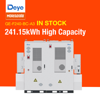 Kabinet Baterai MOREGO Solar Deye GE-F240 ORION-E C&I 241kWh LFP Pendingin Udara BESS Kompatibel dengan Inverter Hybrid 50kW-125kW