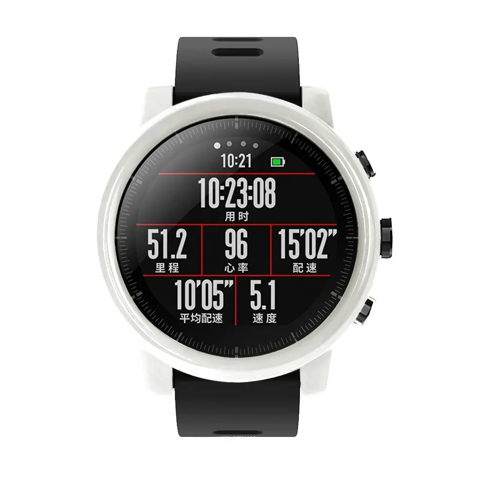 Tschick Ốp Lưng PC Thời Trang Đồng Hồ AMAZFIT 2/2S 1 Stratos Có Bảo Vệ Màn Hình Cho Xiaomi Huami