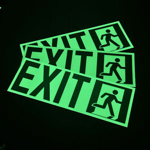 سلامة النار Photoluminescent ، مخصصة PVC سلامة الإجلاء في حالات الطوارئ مضيئة - Product Image 1