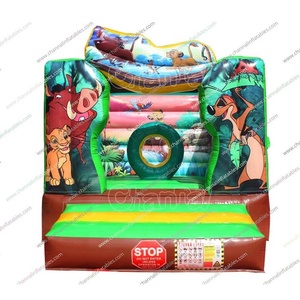 Petit pull <span class=keywords><strong>roi</strong></span> <span class=keywords><strong>Lion</strong></span> avec PVC robuste de qualité commerciale, maison de rebond pour jeux de sport de fête d'anniversaire pour enfants - Product Image 1
