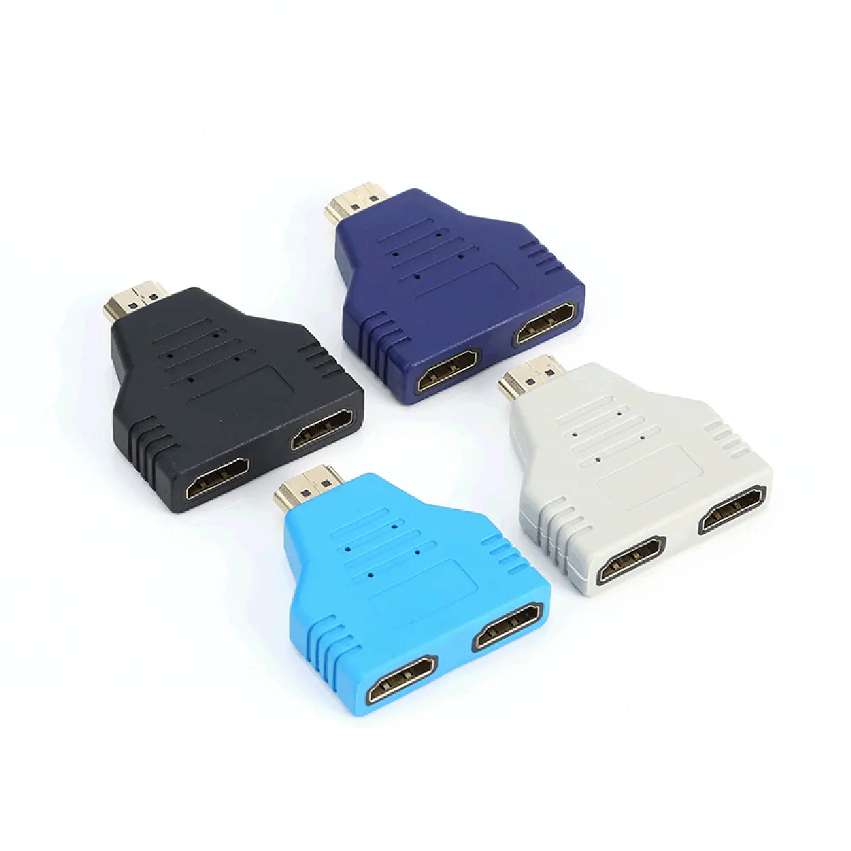 Wholesale HDMI Splitter One Male To Double Female connectors HDMI Adapter