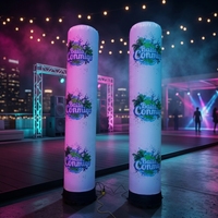 Colonne lumineuse LED gonflable publicitaire avec couleurs personnalisables et LED RGB pour événements/FOURNISSES DE FÊTES
