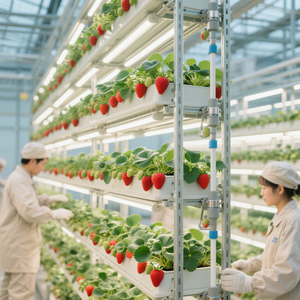 Solución Personalizada de Sistema de Cultivo Hidropónico Vertical NFT para <span class=keywords><strong>Cultivos</strong></span> de Fresas - Product Image 1
