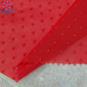 Tintura all'ingrosso campioni gratuiti 100% poliestere Dot Net <span class=keywords><strong>Tulle</strong></span> Power Mesh tessuto in maglia Jacquard in Nylon Spandex per abbigliamento - Product Image 2