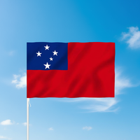 Drapeaux Nationaux Personnalisés de Samoa, Pays Samoa, 90x150cm (3x5 pi) en Polyester, Imprimés Numériques, pour la Publicité et les Cadeaux Promotionnels