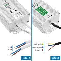 Connexion d'alimentation étanche lumière led transformateur dc12v/24v 220v to12v alimentation IP67 transformateur d'éclairage étanche extérieur
