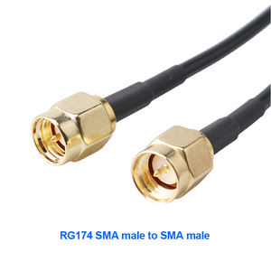 RF同軸ケーブルSMAオス-SMAオスコネクタRG174同軸ケーブル衛星テレビ用ブラック - Product Image 6