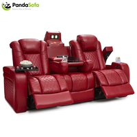 Canapé inclinable en cuir CY Cinema, fauteuil inclinable électrique haut de gamme, table pour ordinateur portable en bois massif, ensemble de canapés, mobilier de cinéma