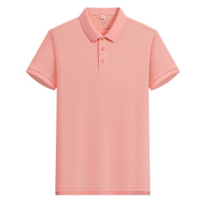 Polo Shirt Short Sleeve Solid Color Breathable Polyester Daily Wear Uniform Custom Logo Printing - Product Image 4