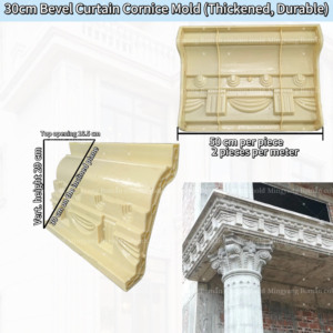 Форма для бордюра из АБС-пластика, декоративный элемент для кровельных панелей, профиль для внешних стен, форма для римских колонн - Product Image 2