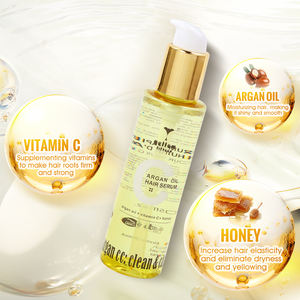 Label privé <span class=keywords><strong>Meilleur</strong></span> prix Huile d'argan Miel Vitamine C Sérum <span class=keywords><strong>protecteur</strong></span> de <span class=keywords><strong>chaleur</strong></span> pour cheveux brillants pour extensions de perruques cheveux normaux - Product Image 1