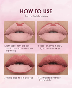 10 Farben Natural Nude bis Dark Wasserdicht Langlebig No Fade Soft Pencils Lippenstift Make-up Geschenkset für die tägliche Reise Party Arbeit - Product Image 5