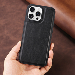 เคสโทรศัพท์หนังแท้หลากสีสไตล์มินิมอลแบบธุรกิจ ใช้ได้กับ iPhone ทุกรุ่น - Product Image 2
