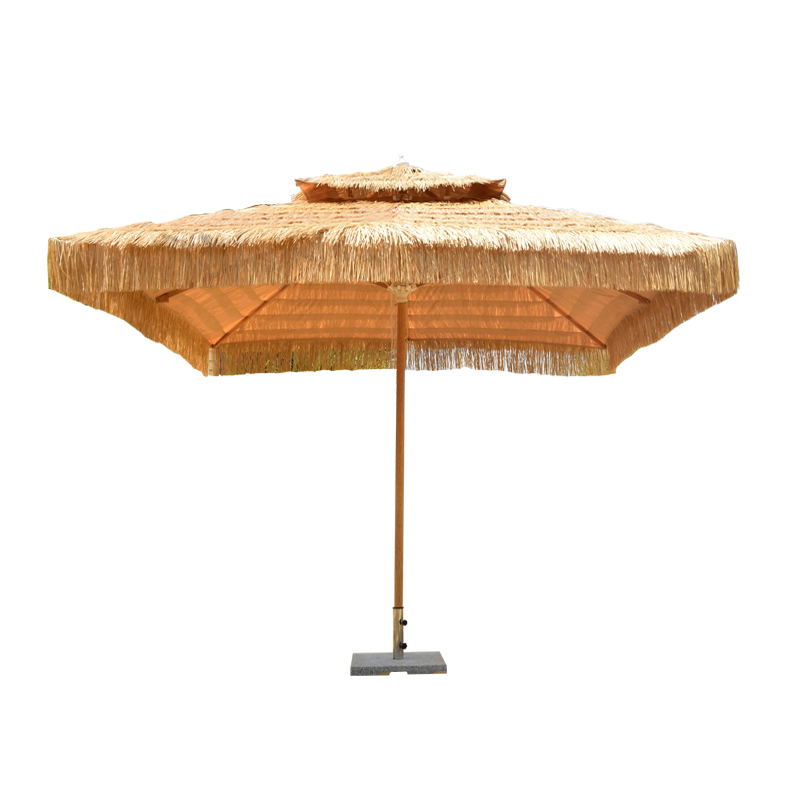 Outdoor beach umbrella banana thatch umbrella parasol garden sun hanging umbrella
