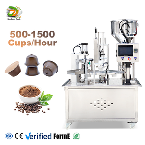Máquina Automática de Alta Velocidad para Llenado y Sellado de Cápsulas de Café <span class=keywords><strong>en</strong></span> Polvo con Servoaccionamiento Rotatorio - Product Image 1