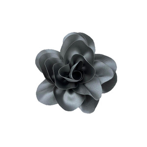Broche de flor de rosa 3D de hierro satinado de alta gama de 14 cm, corsage, accesorios de decoración para trajes, pinza para el pelo, venta al por mayor transfronteriza. - Product Image 5