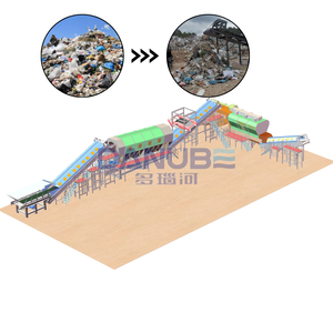 Système de tri et de séparation des déchets solides municipaux, machine de tri des déchets métalliques et plastiques - Product Image 1