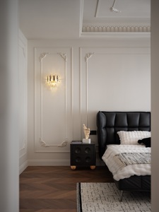 Phòng ngủ hiện đại thiết lập với bọc đầu giường bằng đá cẩm thạch bên bảng bán buôn cho các dự án khách sạn nhà cao cấp - Product Image 5