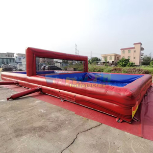 Campo de fútbol de jabón inflable de grado comercial para exteriores, interactivo, para fiestas y eventos. - Product Image 5