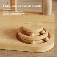 Arbre à chat avec structure d'escalade, nid pour chat, capsule spatiale intégrée, jouet tournant, auto-entretenue, anti-ennui et griffoir
