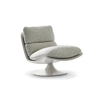 Fauteuil pivotant design moderne et minimaliste en PU, chaise de salon créative, chaise d'appoint pour chambre à coucher, salon, meubles de maison