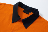 Chemise de travail orange haute visibilité avec bande réfléchissante pour les agents de contrôle du trafic