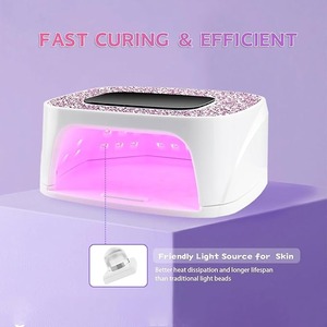 <b>Portable</b> 168W UV LED Nail Dryer with 4 Timer Modes 365/405nm Wavelengths Professional Use for Gel Nails at Home - Product Image 6