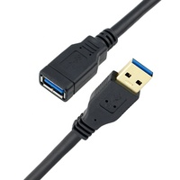 Cable de Extensión USB 3.0 de Alta Velocidad 5Gbps, 1M, Macho a Hembra, con Conductores de Cobre Puro y Blindaje Trenzado para Computadora/Impresora