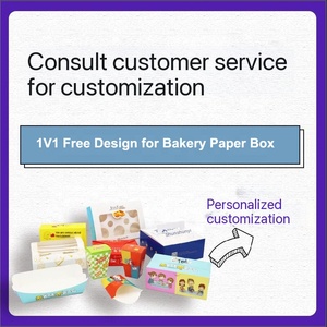 <span class=keywords><strong>Caja</strong></span> de Embalaje de Papel para Pastelería, Personalizada, Plegable, Resistente a la Grasa, de Calidad Alimentaria, para Llevar, para Galletas, Pasteles, Croissants, Bocadillos - Product Image 6