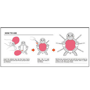 เกมกระดานเพื่อการศึกษาที่ตลกเกมบูมบอลลูนระเบิดวัสดุพลาสติกของเล่นเกมโต๊ะสมดุลเฟื่องฟู - Product Image 6