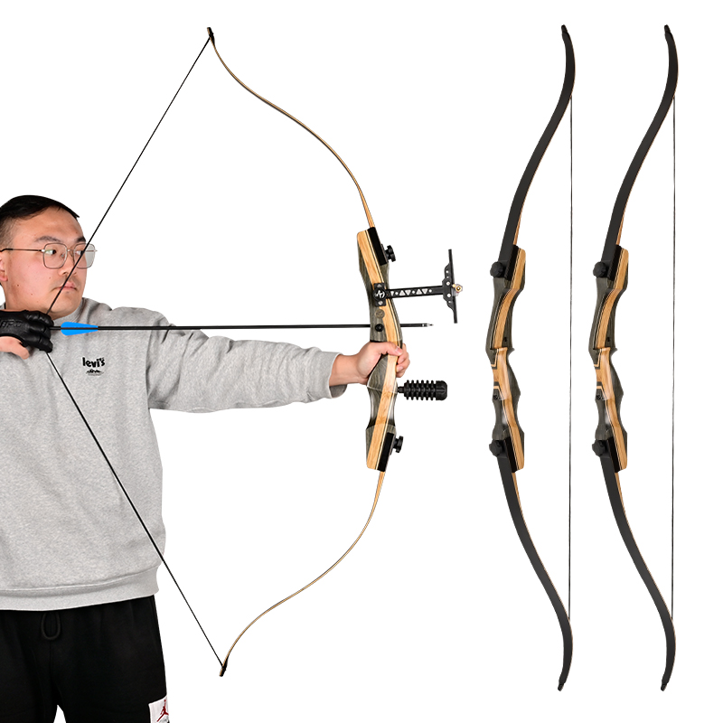 Recurve Bow And Arrow Set For Adults - 30/40LBS Right Hand Archery Kit With Carbon Arrows