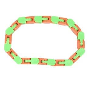 Wacky Tracks Link Snap Bike Chain Fidget Plastic Snake <span class=keywords><strong>Puzzle</strong></span> Anti-Stress Sensory DIY Party Favor Gift for Kids Adults - Product Image 2