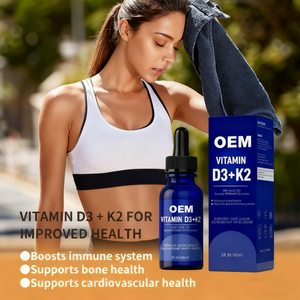 Vitamin D3 K2 sıvı hızlı emilim formülü ile bağışıklık sistemi sıvı takviyesi artırmak için oral olarak almak için yetişkinler için düşer - Product Image 3