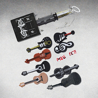Flashdisk USB 2.0 Silikon Bentuk Kartun Musik Gitar Keyboard Biola Not Musik Memory Stick Hadiah Penyimpanan