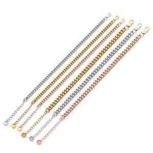 Chaîne de <span class=keywords><strong>cheville</strong></span> vintage à maillons cubains, style bohème, plaquée or 18 carats, en <span class=keywords><strong>acier</strong></span> inoxydable, accessoire de plage pour femmes et filles - Product Image 2
