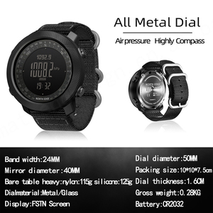 NORTH EDGE APACHE Reloj inteligente para hombre Altímetro Barómetro Brújula Smartwatch Natación Correr Reloj Impermeable 50m - Product Image 4
