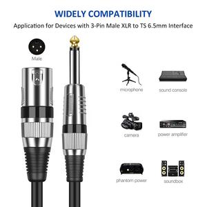 Cable Adaptador de Audio Estéreo a XLR Macho, Jack Mono TS de 6.35 mm (1/4\") para Micrófono e Instrumentos - Product Image 6