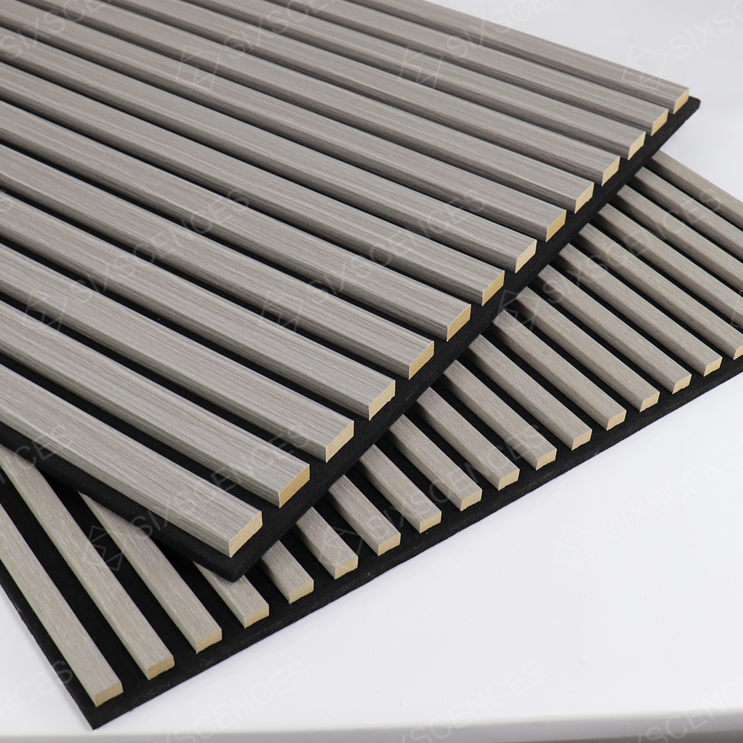 Acoustic Wall Sound Insulation panel modern Interior design wood veneer board Custom Decorative