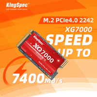 KingSpec وصل حديثاً أقراص صلبة m.2 pcie 4.0 بتصميم 4x4 مروحة حرارية 512 جيجابايت 1 تيرابايت 2 تيرابايت nvme ssd m2 2242 لجهاز الكمبيوتر المحمول